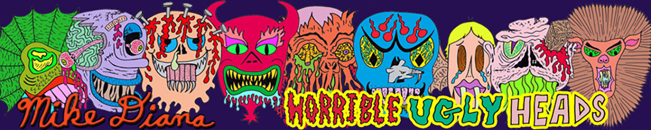 Mike Diana Horrible Ugly Heads at Threadless